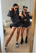 Șorturi w Buline Dot Romance negre