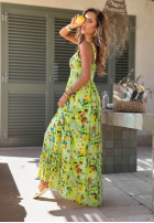 Kwiecista Rochie maxi na ramiączkach Nessie roz