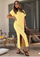 Rochie z dekoltem Your Own Life ciocolatie