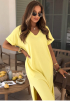 Rochie z dekoltem Your Own Life ciocolatie