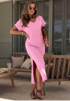 Rochie z dekoltem Your Own Life ciocolatie