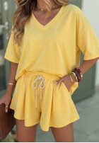 Compleu de trening Tricou i krótkie spodenki Willy galbene