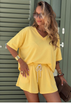 Compleu de trening Tricou i krótkie spodenki Willy galbene