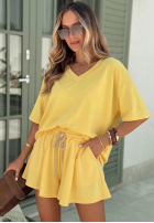 Compleu de trening Tricou i krótkie spodenki Willy galbene