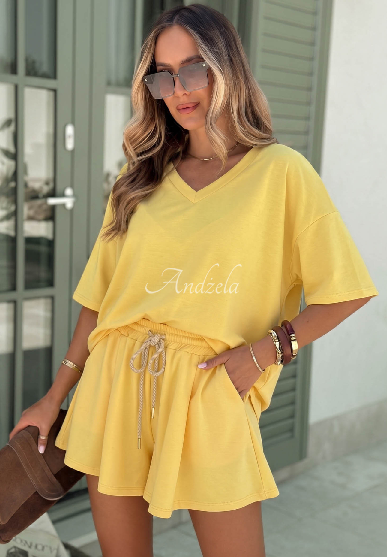 Set de trening din viscoză tricou și pantaloni scurți Willy