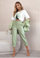 din material textil Pantaloni Laura negre