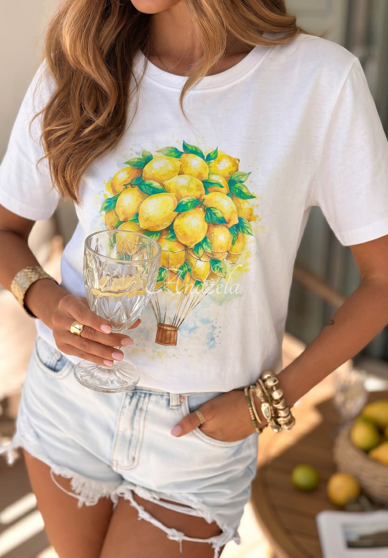 Tricou din bumbac cu imprimeu Lemonfull
