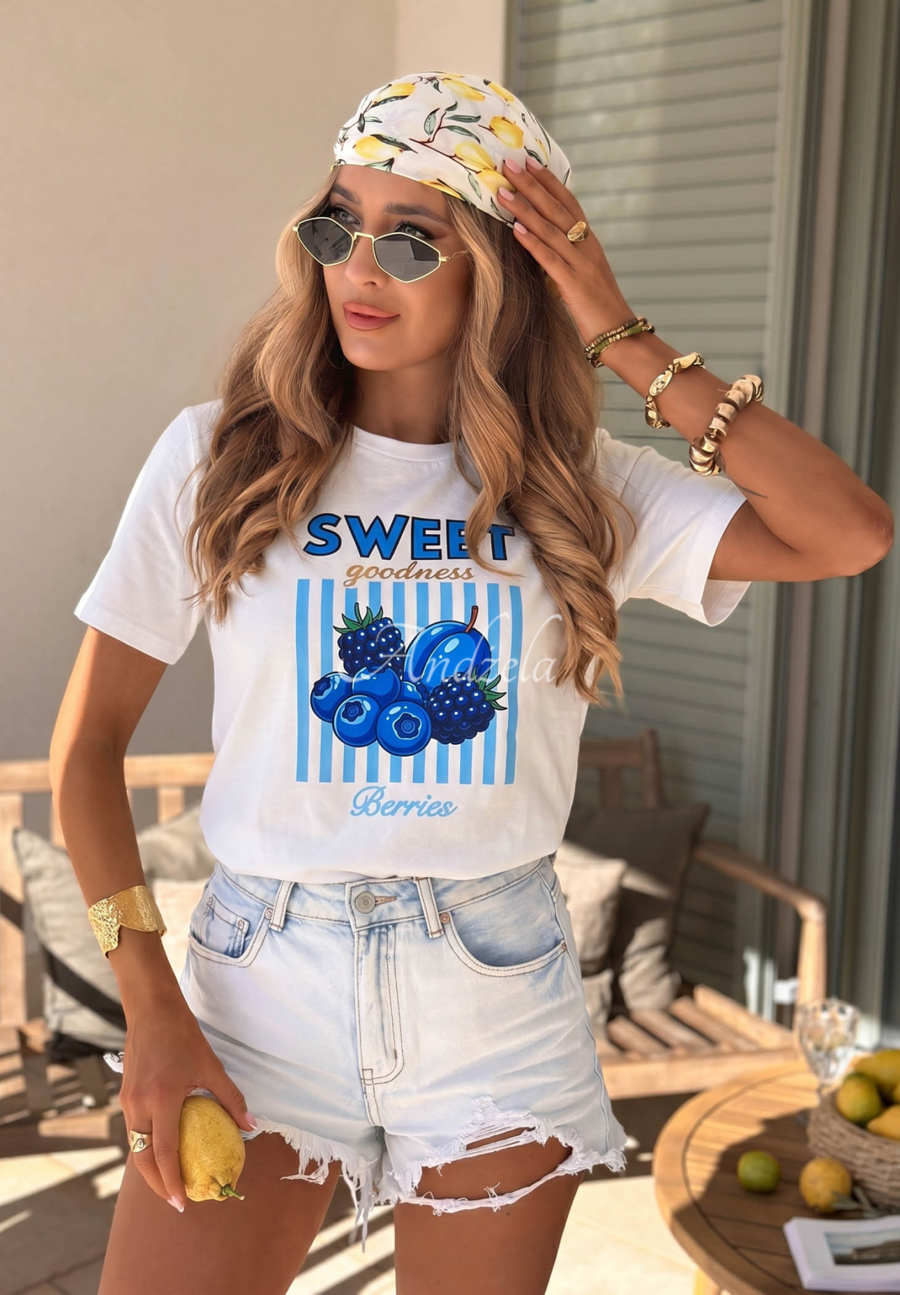 Tricou din bumbac cu imprimeu Sweet Goodness