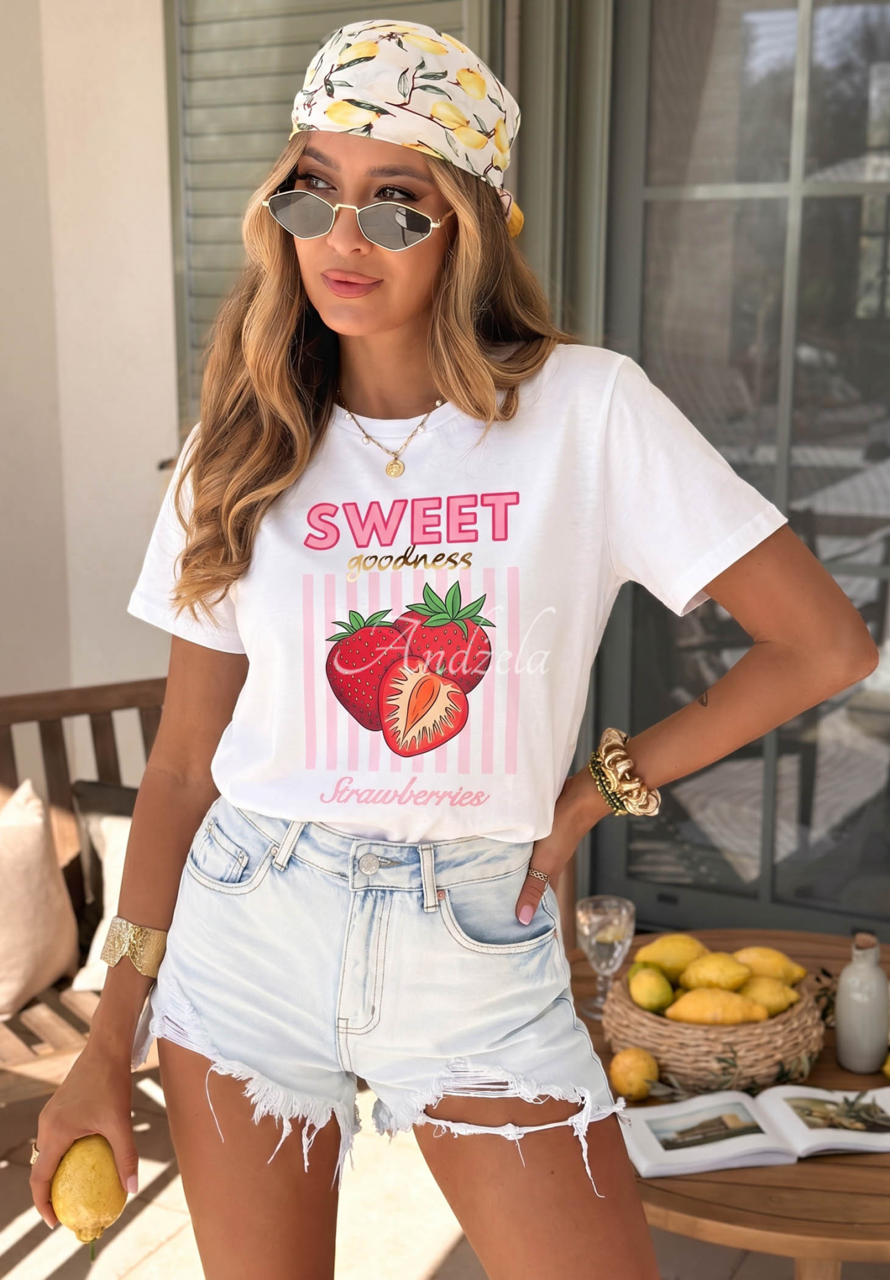 Tricou din bumbac cu imprimeu Sweet Goodness