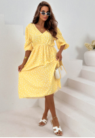 Rochie midi w Buline Guava albă