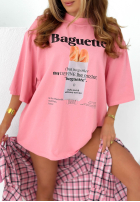 Tricou z nadrukiem Baguette galbene