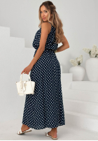 Wiskozowa Rochie maxi w Buline Sun & Dots bluemarin