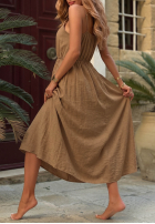 Rochie maxi na ramiączkach The Holiday albă