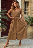 Rochie maxi na ramiączkach The Holiday albă