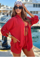 Compleu Cămașă i krótkie spodenki Summer Essence bej