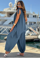 Compleu Top  i Pantaloni joggery Sun Flame camel