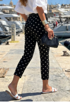 Bawełniane spodnie Pantaloni de tip țigaretă w Buline Sunny Bari negre