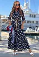 Koszulowa Rochie w Buline Summer Dots bluemarin