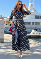 Koszulowa Rochie w Buline Summer Dots bluemarin
