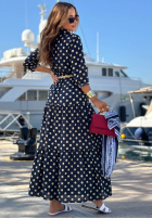 Koszulowa Rochie w Buline Summer Dots bluemarin