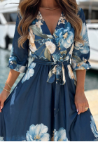 Rochie midi w kwiaty Lagoon Flora bluemarin