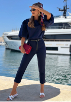 Pantaloni țigaretă din bumbac Sunny Bari