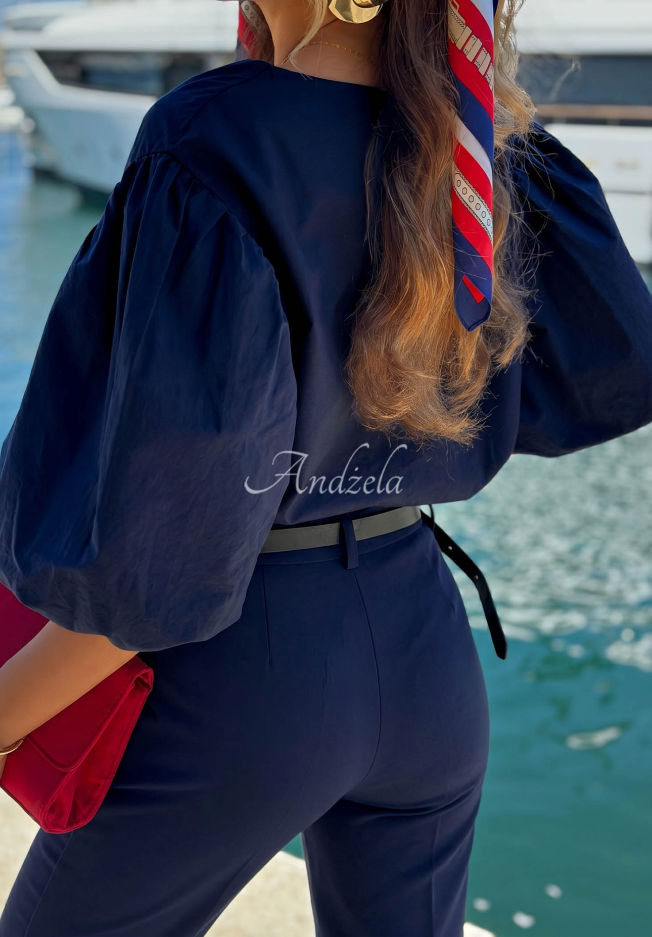 Pantaloni țigaretă din bumbac Sunny Bari