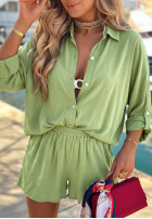 Compleu Cămașă i krótkie spodenki Summer Essence bej