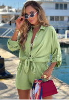 Compleu Cămașă i krótkie spodenki Summer Essence bej