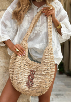 Pleciona Geantă Summer Weave bej