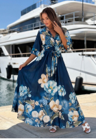 Rochie midi w kwiaty Lagoon Flora bluemarin