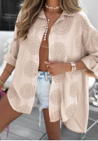 Haftowana Cămașă boho Ti Amo galben