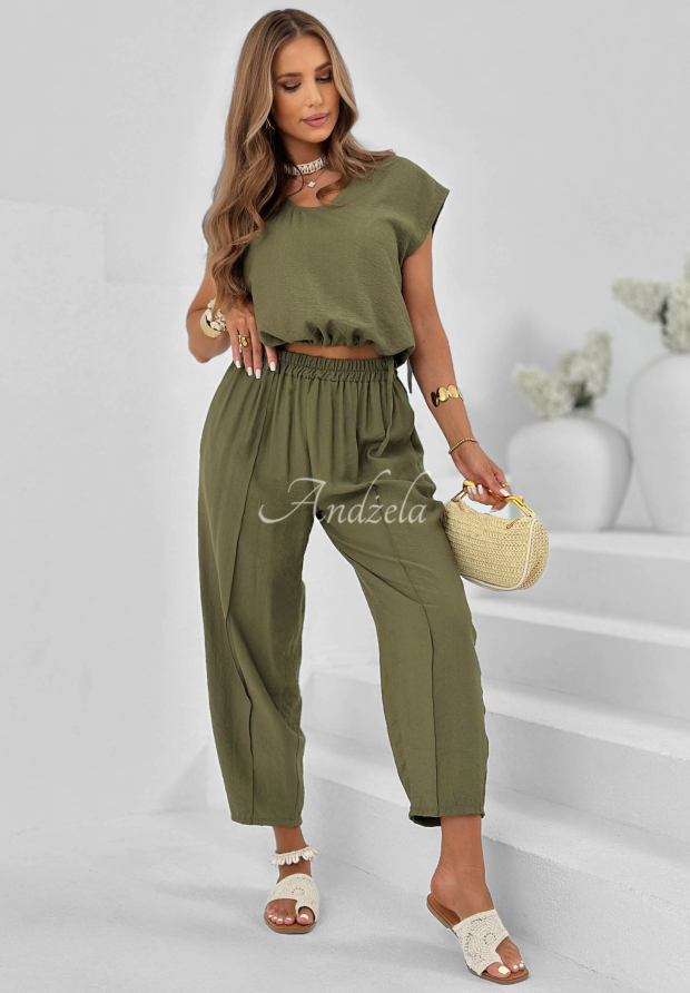 Set din viscoză cu bluză și pantaloni Sunrise Sun