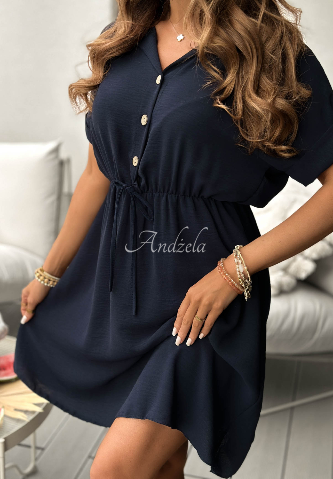 Rochie tip cămașă din viscoză The Holiday