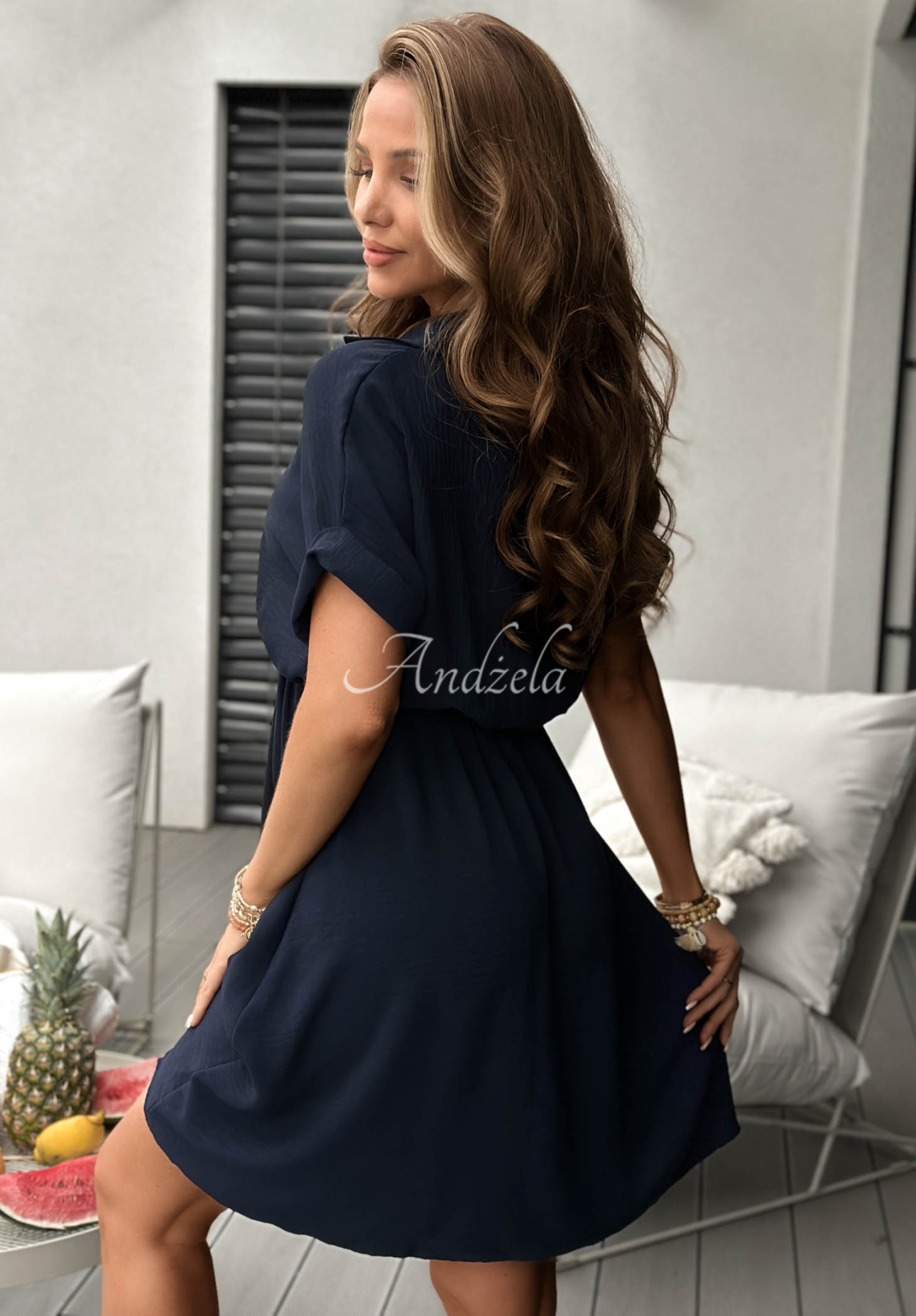 Rochie tip cămașă din viscoză The Holiday