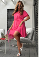 Koszulowa Rochie The Holiday fucsia