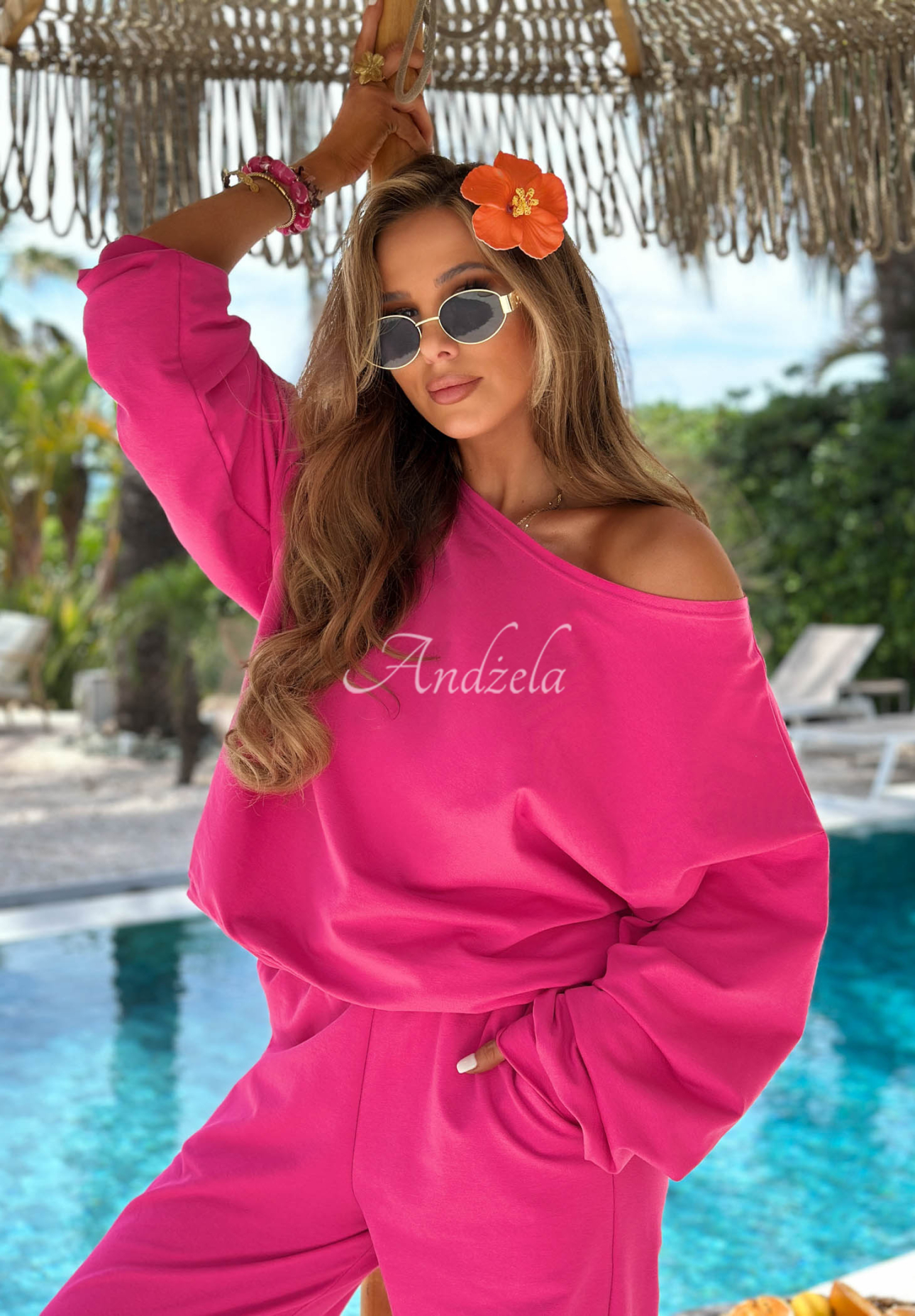 Set din bumbac cu hanorac și pantaloni Summer Energy