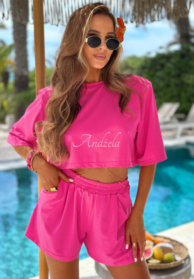 Tricou din bumbac cu pernițe la umeri Energy Vibes