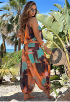 Wzorzysty Top  Summer Shore ciocolatiu