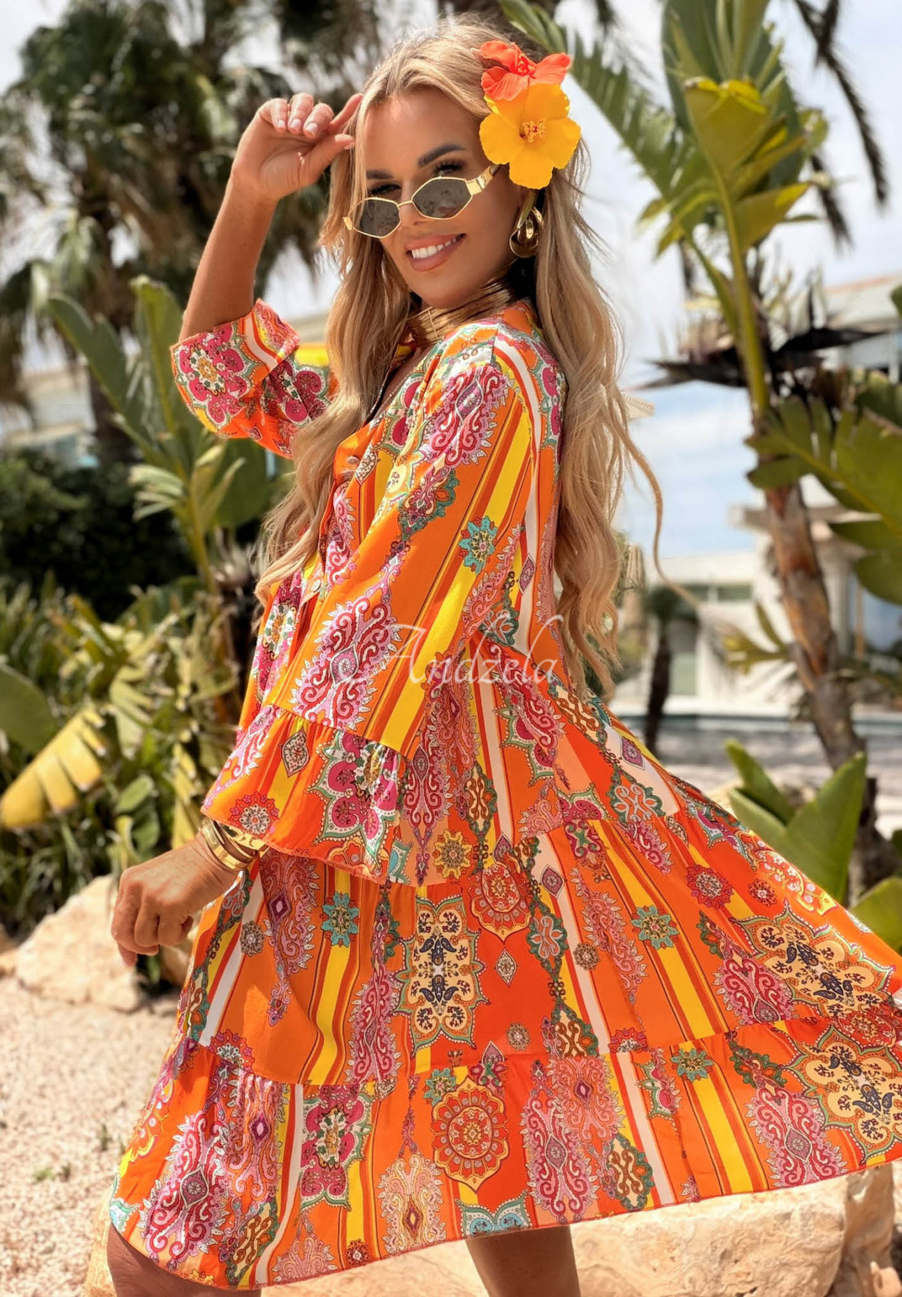 Rochie Magnala Sierra cu imprimeu