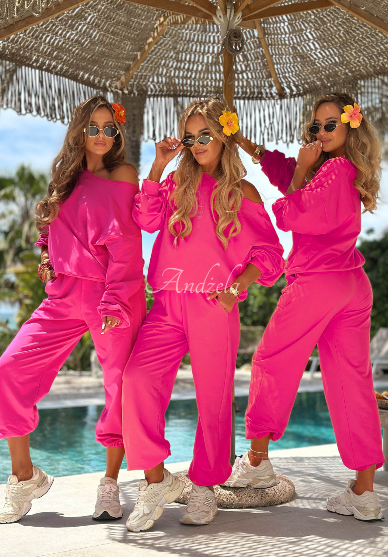 Set din bumbac cu hanorac și pantaloni Summer Energy