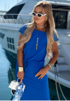 Bawełniana Rochie ze ściągaczem Moonlight Harbor bluemarin