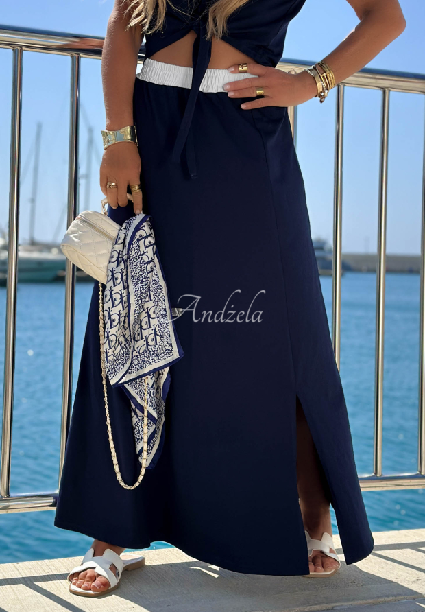 Fustă maxi din bumbac Marina Club