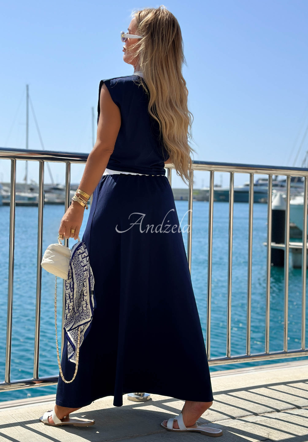 Fustă maxi din bumbac Marina Club