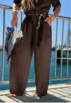 Compleu Cămașă i Pantaloni Golden Touch ecru