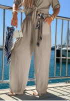 Compleu Cămașă i Pantaloni Golden Touch ecru
