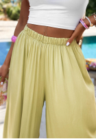 Pantaloni wide leg din viscoză Letter To Summer