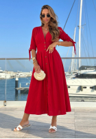 Rochie maxi Watching The Sunrise bej
