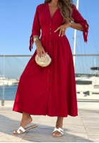 Rochie maxi Watching The Sunrise bej