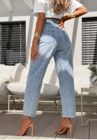 din material textil Pantaloni z gumką taliei